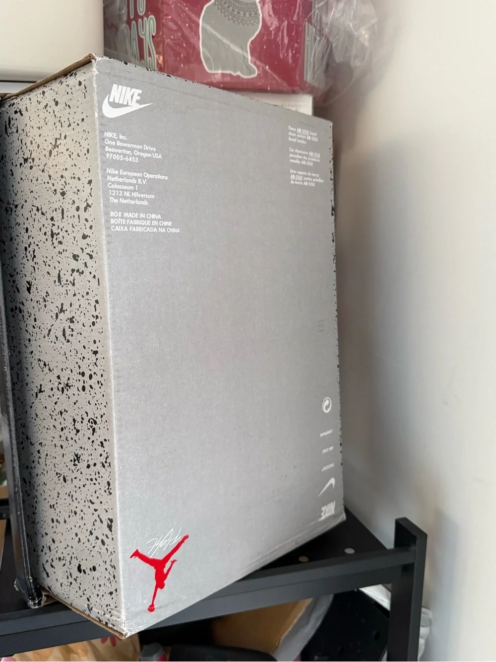 Air Jordan empty shoe box